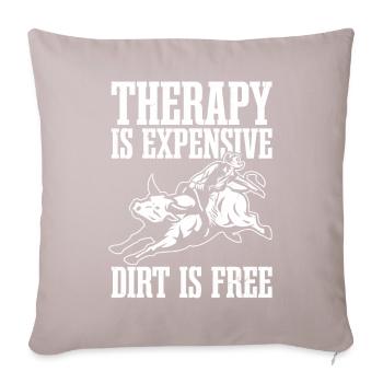 Bull Rider Bull Riding - Sofa pillowcase 17,3'' x 17,3'' (45 x 45 cm) - light taupe - Front