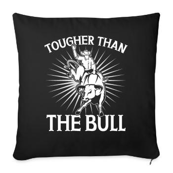 Bull Rider Bull Riding Cowboy - Sofa pillowcase 17,3'' x 17,3'' (45 x 45 cm) - black - Front