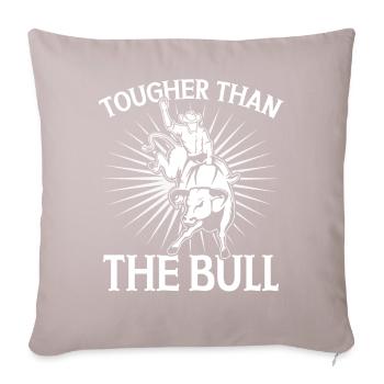 Bull Rider Bull Riding Cowboy - Sofa pillowcase 17,3'' x 17,3'' (45 x 45 cm) - light taupe - Front