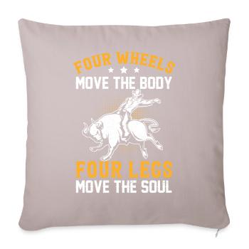 Bull Riding Bull Rider Cowboy - Sofa pillowcase 17,3'' x 17,3'' (45 x 45 cm) - light taupe - Front