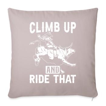 Bull Rider Bull Riding Cowboy - Sofa pillowcase 17,3'' x 17,3'' (45 x 45 cm) - light taupe - Front