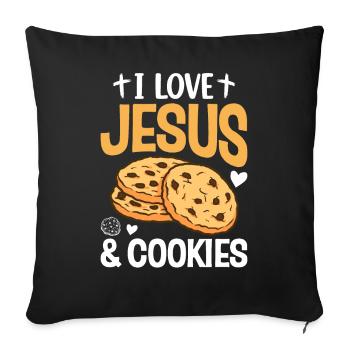 Girl Scout Cookie Merchant Girl Scout - Sofa pillowcase 17,3'' x 17,3'' (45 x 45 cm) - black - Front