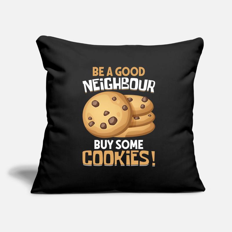 Boy Scout marchand de biscuits Housse de coussin décorative 45 x 45 cm