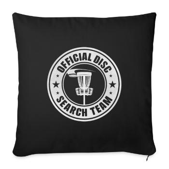 Frisbee Golf Disc Golf - Sofa pillowcase 17,3'' x 17,3'' (45 x 45 cm) - black - Front