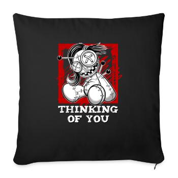 Magische Dunkle Kunst Okkulte Hexen Designs - Sofakissenbezug 45 x 45 cm - Schwarz - Vorne
