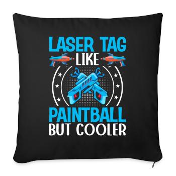 Player - Sofa pillowcase 17,3'' x 17,3'' (45 x 45 cm) - black - Front