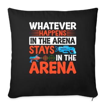 Laser Tag - Housse de coussin décorative 45 x 45 cm - noir - Devant