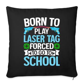 Player - Sofa pillowcase 17,3'' x 17,3'' (45 x 45 cm) - black - Front