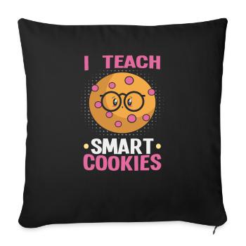 Meilleure idée de cadeau de pension pour les enseignants Étudiant - Housse de coussin décorative 45 x 45 cm - noir - Devant