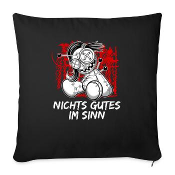 Magische Dunkle Kunst Okkulte Hexen Designs - Sofakissenbezug 45 x 45 cm - Schwarz - Vorne