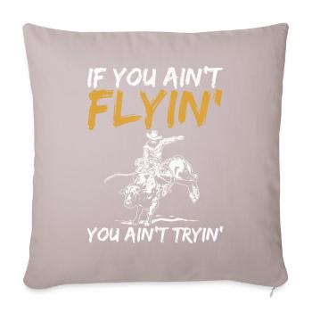 Bull Rider Bull Riding Cowboy - Sofa pillowcase 17,3'' x 17,3'' (45 x 45 cm) - light taupe - Front