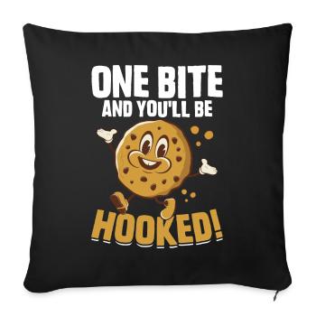 Funny Cookie Boy Scout Cookie Vendor - Sofa pillowcase 17,3'' x 17,3'' (45 x 45 cm) - black - Front