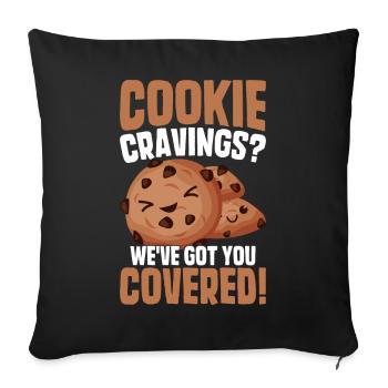 Boy Scout Cookie Merchant - Sofa pillowcase 17,3'' x 17,3'' (45 x 45 cm) - black - Front