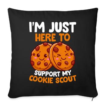 Marchand de biscuits - Housse de coussin décorative 45 x 45 cm - noir - Devant