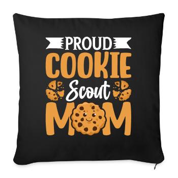 Marchand de biscuits - Housse de coussin décorative 45 x 45 cm - noir - Devant