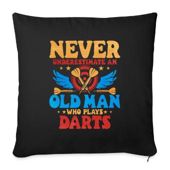 Darts - Sofa pillowcase 17,3'' x 17,3'' (45 x 45 cm) - black - Front