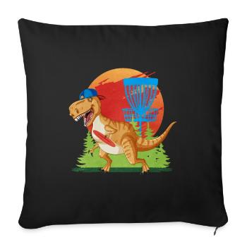 Frisbee Golf Disc Golf - Sofa pillowcase 17,3'' x 17,3'' (45 x 45 cm) - black - Front