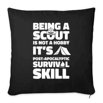 scout - Sofa pillowcase 17,3'' x 17,3'' (45 x 45 cm) - black - Front