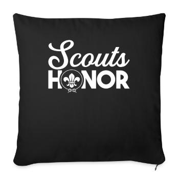 Pfadfinder Scouts Honor - Sofa pillowcase 17,3'' x 17,3'' (45 x 45 cm) - black - Front