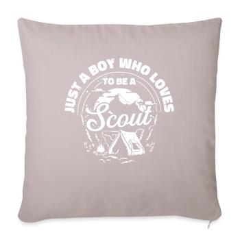 Éclaireur - Housse de coussin décorative 45 x 45 cm - taupe clair - Devant