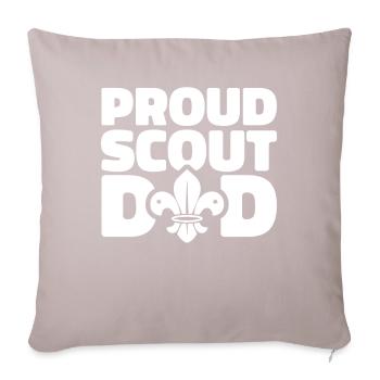 Boy Scout Father Proud Scout Dad - Sofa pillowcase 17,3'' x 17,3'' (45 x 45 cm) - light taupe - Front