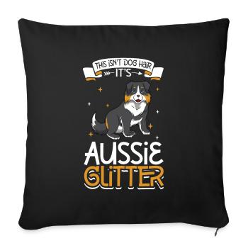 Aussie Glitter - Sofa pillowcase 17,3'' x 17,3'' (45 x 45 cm) - black - Front
