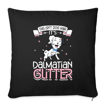 Dalmatian Glitter - Sofa pillowcase 17,3'' x 17,3'' (45 x 45 cm) - black - Front