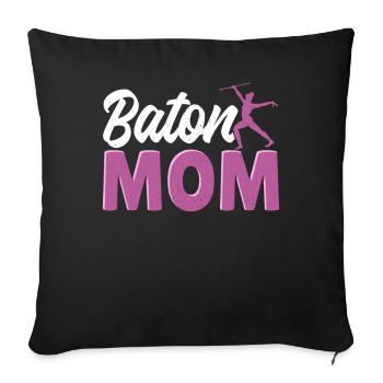 Baton Twirling Baton Twirler Gift - Sofa pillowcase 17,3'' x 17,3'' (45 x 45 cm) - black - Front