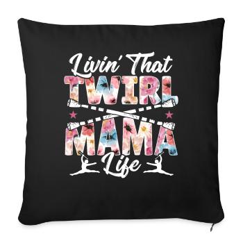 Baton Twirling Baton Twirler Gift - Sofa pillowcase 17,3'' x 17,3'' (45 x 45 cm) - black - Front