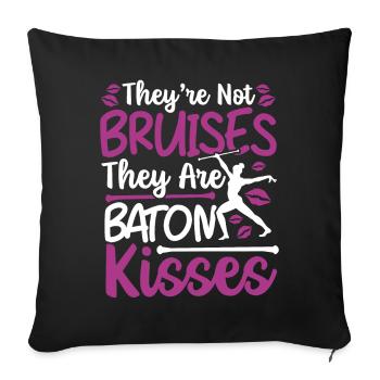 Baton Twirling Baton Twirler Gift - Sofa pillowcase 17,3'' x 17,3'' (45 x 45 cm) - black - Front