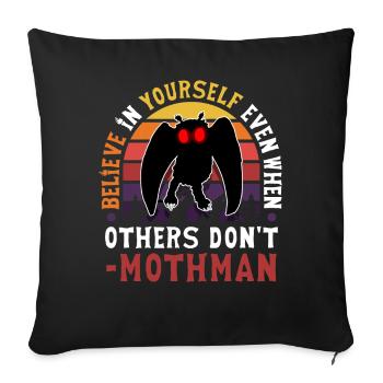 Cryptid Cryptozoology - Sofa pillowcase 17,3'' x 17,3'' (45 x 45 cm) - black - Front