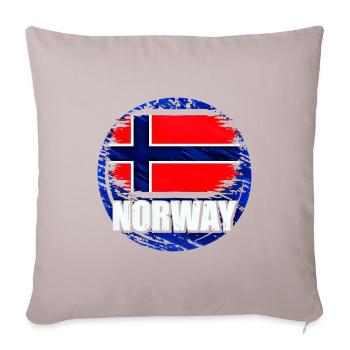 Norwegen - Sofakissenbezug 45 x 45 cm - helles Taupe - Vorne