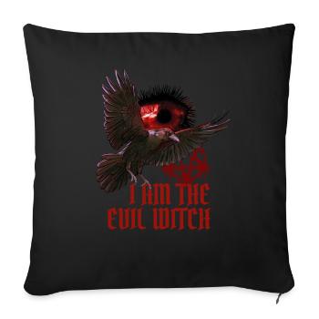 Magical Dark Art Occult Witches Designs - Sofa pillowcase 17,3'' x 17,3'' (45 x 45 cm) - black - Front