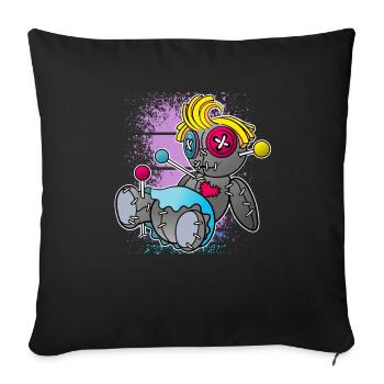 Magische Dunkle Kunst Okkulte Hexen Designs - Sofakissenbezug 45 x 45 cm - Schwarz - Vorne