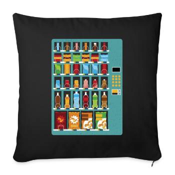 Distributeurs automatiques de boissons - Housse de coussin décorative 45 x 45 cm - noir - Devant