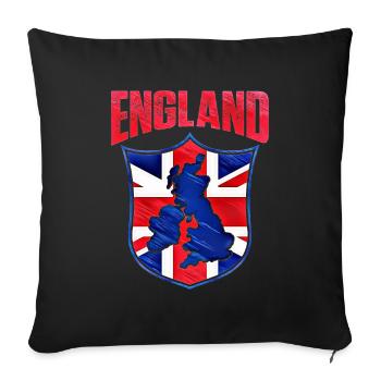 England - Sofa pillowcase 17,3'' x 17,3'' (45 x 45 cm) - black - Front