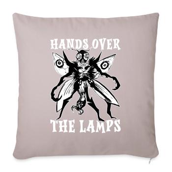 Funny Mothman Cryptid Cryptozoology - Sofa pillowcase 17,3'' x 17,3'' (45 x 45 cm) - light taupe - Front