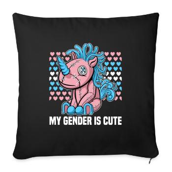Bisexell Transgender Pride Day LGBT - Sofakissenbezug 45 x 45 cm - Schwarz - Vorne