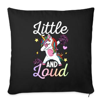 Pom-pom girl Cheerleader Cheer - Housse de coussin décorative 45 x 45 cm - noir - Devant