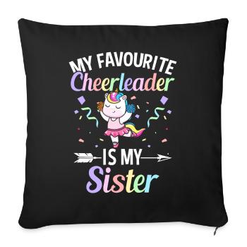 Cheerleading Cheer - Sofakissenbezug 45 x 45 cm - Schwarz - Vorne