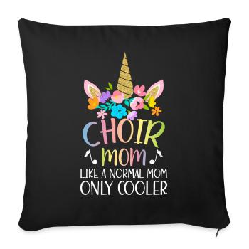 Choral Singing Choir Singer - Sofa pillowcase 17,3'' x 17,3'' (45 x 45 cm) - black - Front