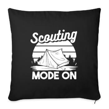 Éclaireur - Housse de coussin décorative 45 x 45 cm - noir - Devant