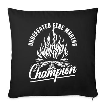 Pfadfinder Witzig - Sofakissenbezug 45 x 45 cm - Schwarz - Vorne