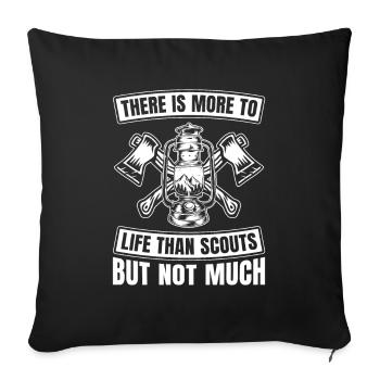 Éclaireur - Housse de coussin décorative 45 x 45 cm - noir - Devant