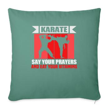 Karate Kampfsport Karate Trainer Karate Kämpfer - Sofakissenbezug 45 x 45 cm - Tanngrün - Vorne