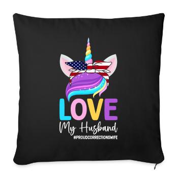 Geôlier - Housse de coussin décorative 45 x 45 cm - noir - Devant