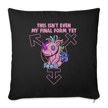 Bisexuell Transgender Pride Day LGBT - Sofakissenbezug 45 x 45 cm - Schwarz - Vorne