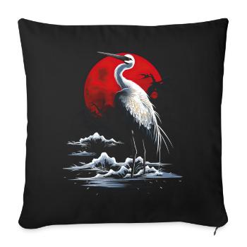 Japanese Bird, Nature, Japan, Culture, Wildlife - Sofa pillowcase 17,3'' x 17,3'' (45 x 45 cm) - black - Front