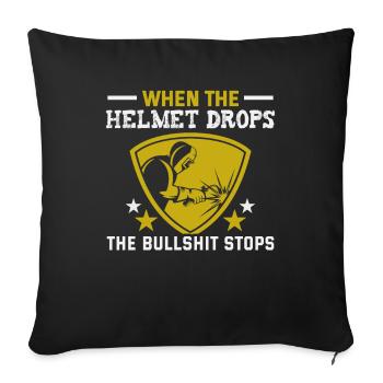Soudeur Dire Design pour les métallurgistes - Housse de coussin décorative 45 x 45 cm - noir - Devant
