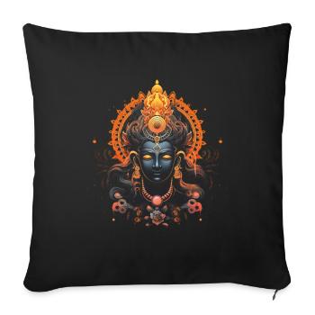 Hindouisme, Dieux, Art, Paix, Antiquité - Housse de coussin décorative 45 x 45 cm - noir - Devant